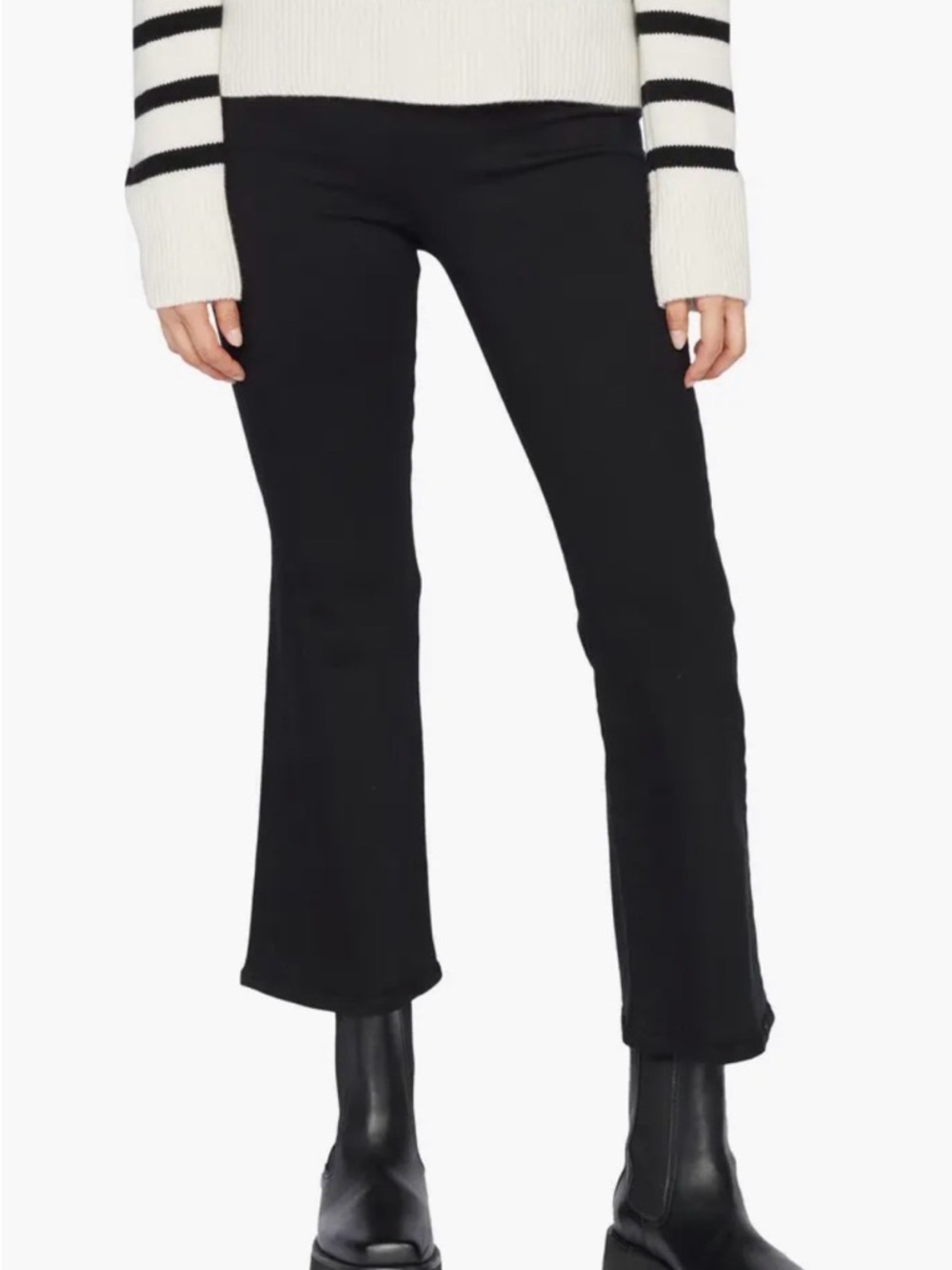 NWT Frame Jet Set Crop Mini Bootcut Pull-On Pants